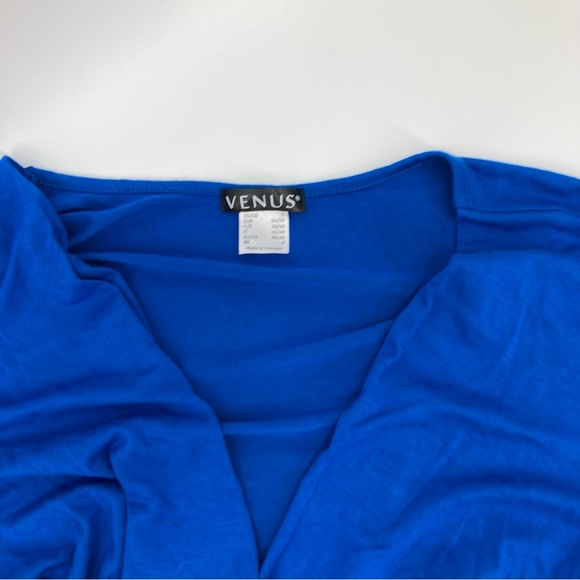 VENUS Royal Blue V Neck Wrap Dress - Size Small - Picture 2 of 10